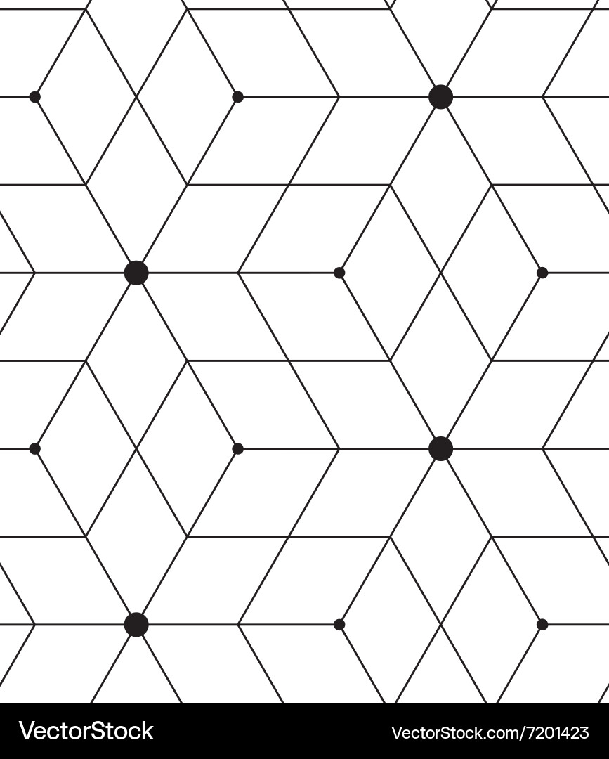 Modern Geometric Grid Pattern vector image