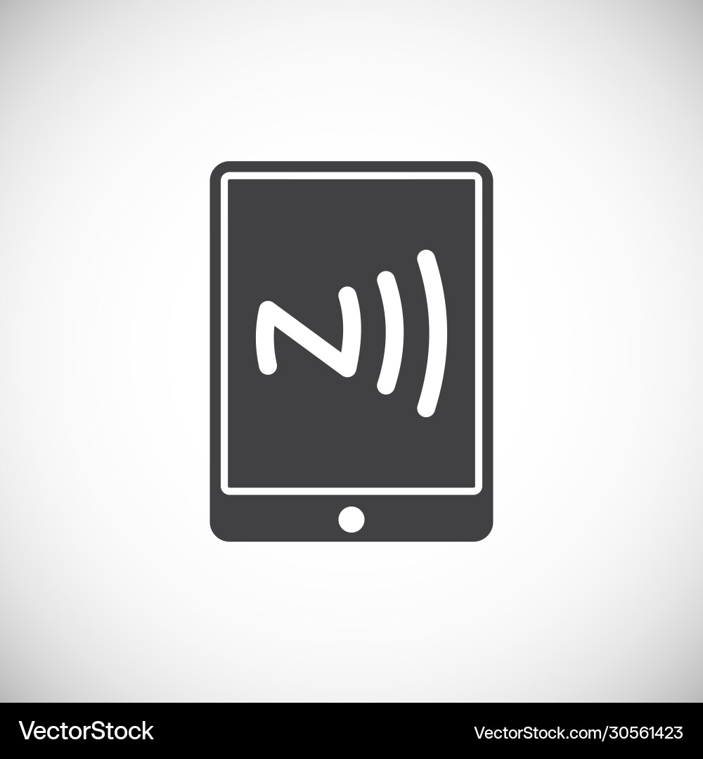 Nfc related icon on background for graphic and web Nfc related icon on background for graphic and web vector image