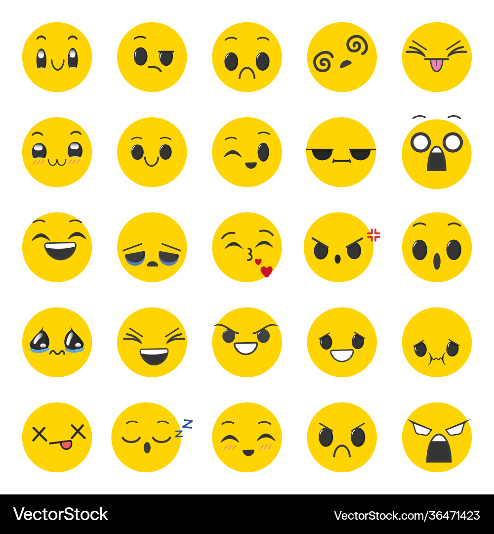 Set expressions on face isolated Vector Image