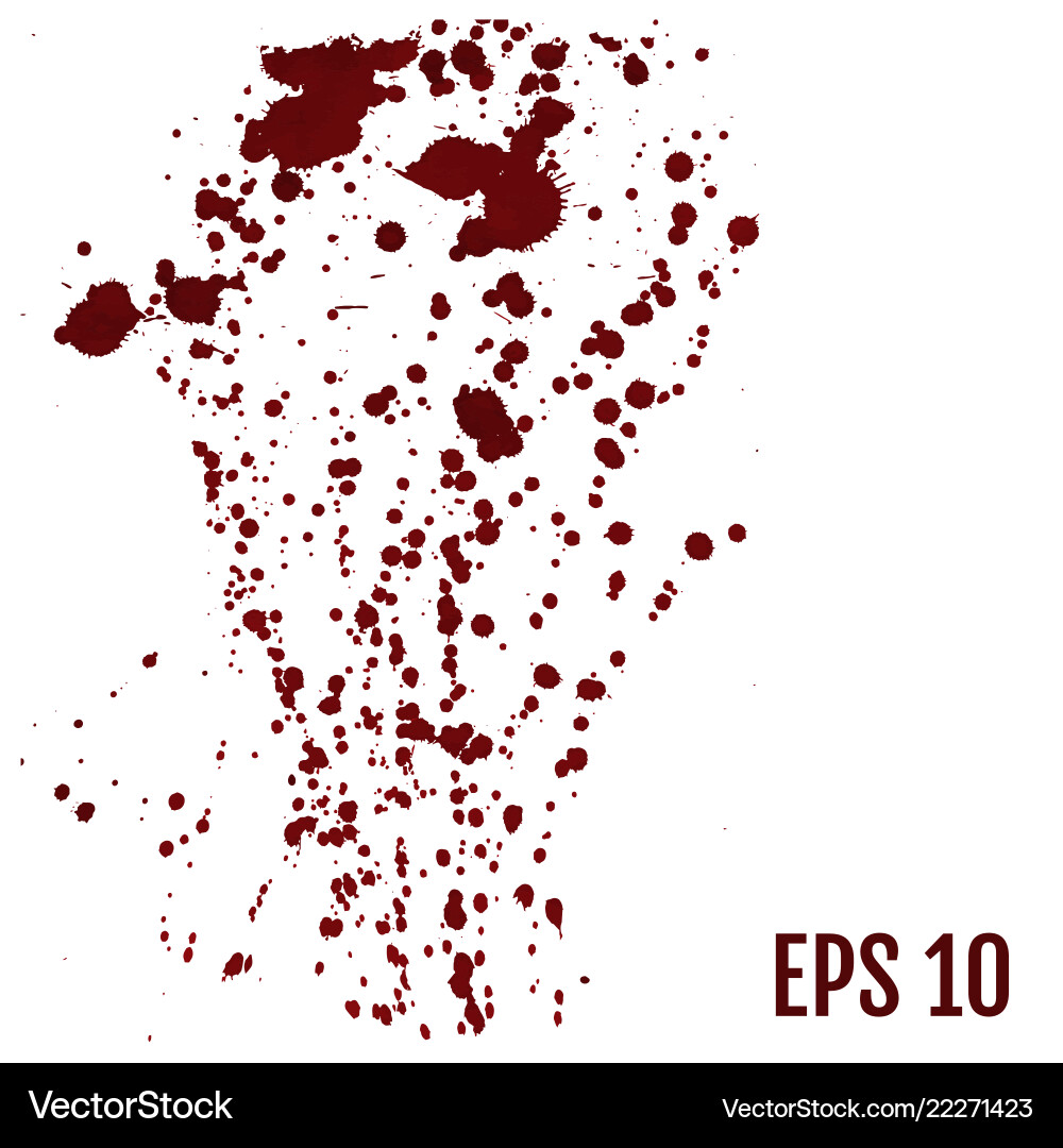 Splatter red color background all elements vector image