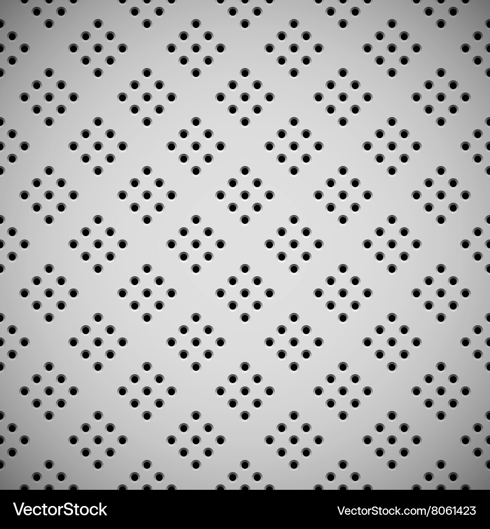 White background with perforated pattern vector image
