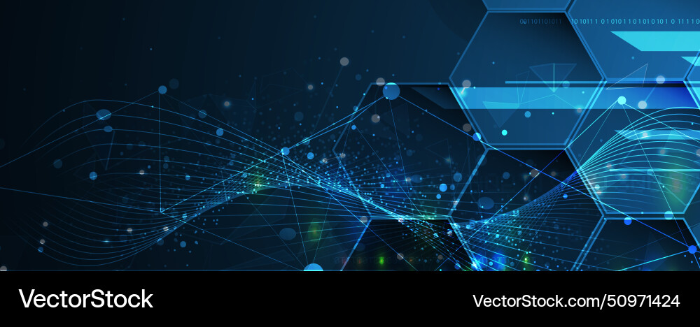 Abstract futuristic fade computer technology Vector Image