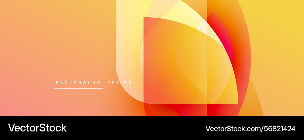Abstract geometric shapes overlap creating warm Abstract geometric shapes overlap creating warm vector image