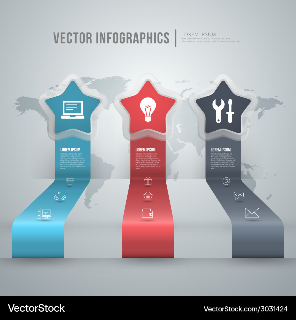 Abstract infographic design workflow layout vector image
