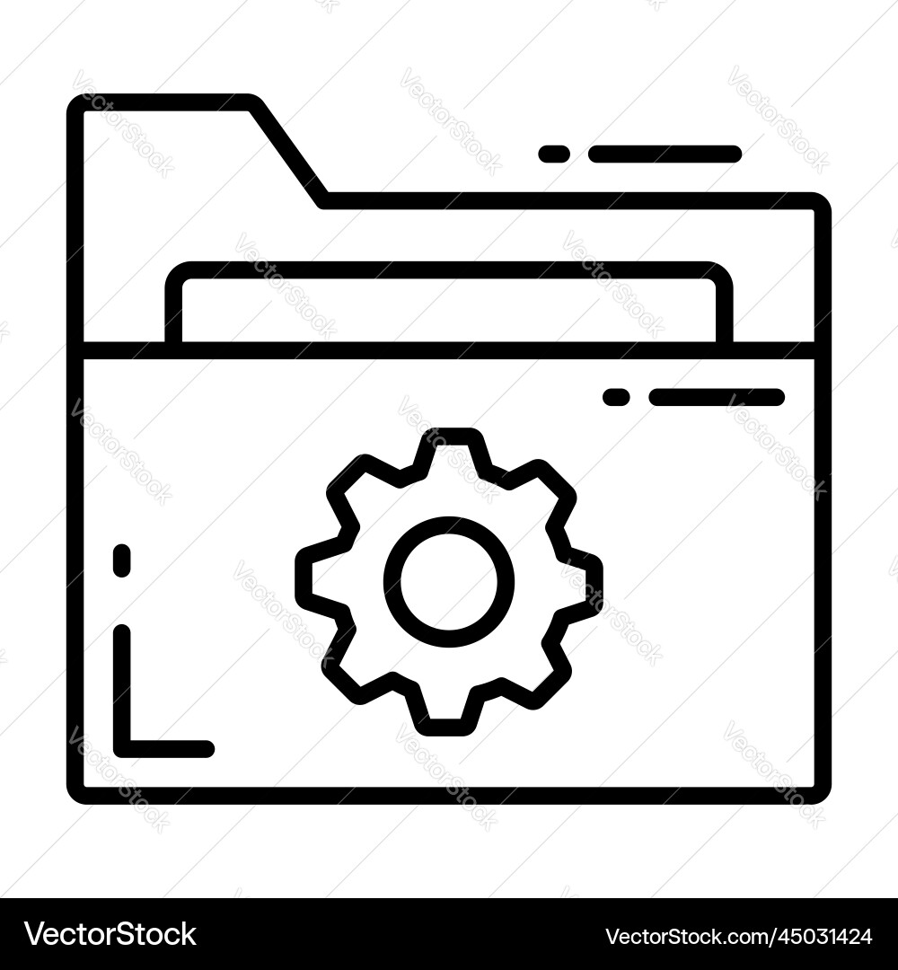 Configuration icon for graphic and web design vector image