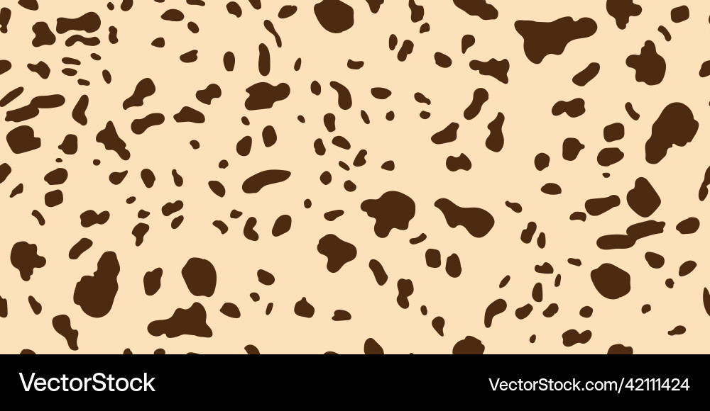 Dalmatian giraffe seamless horizontal pattern Dalmatian giraffe seamless horizontal pattern Vector Image
