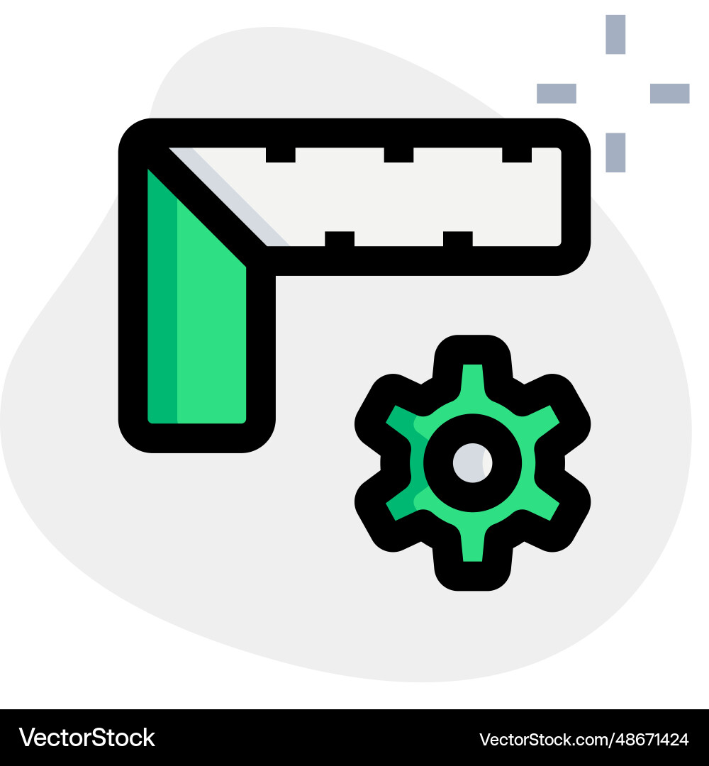 Finalized the setting of measures in ruler vector image