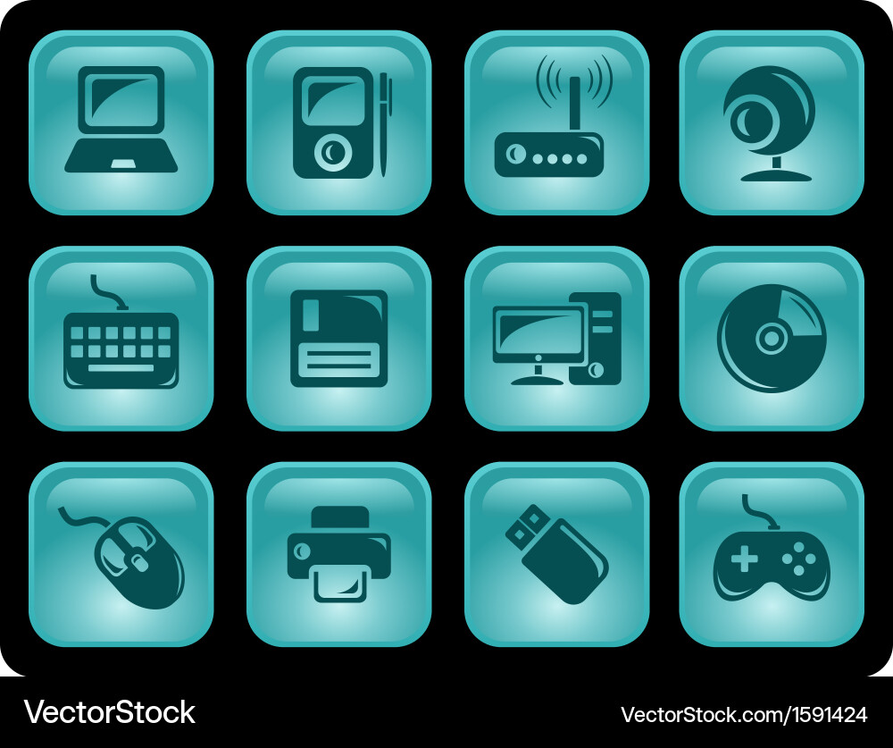 Hardware buttons Vector Image