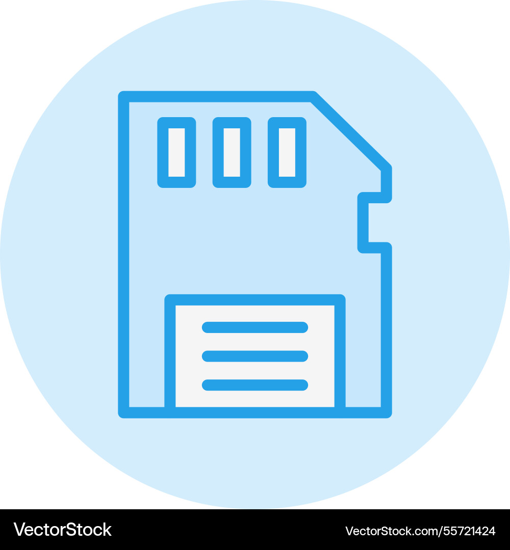 Memory card icon design Vector Image