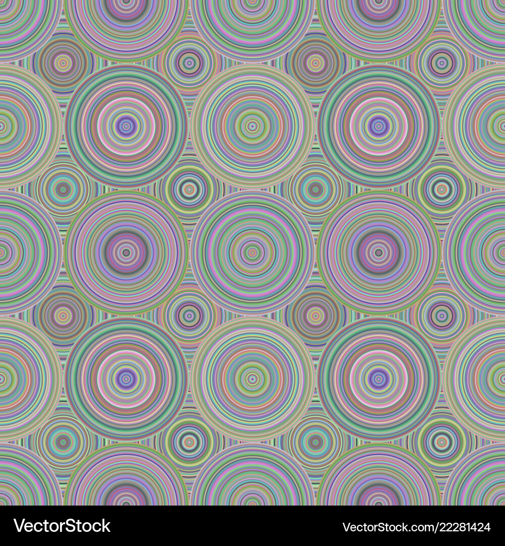 Repeating concentric circle pattern background vector image