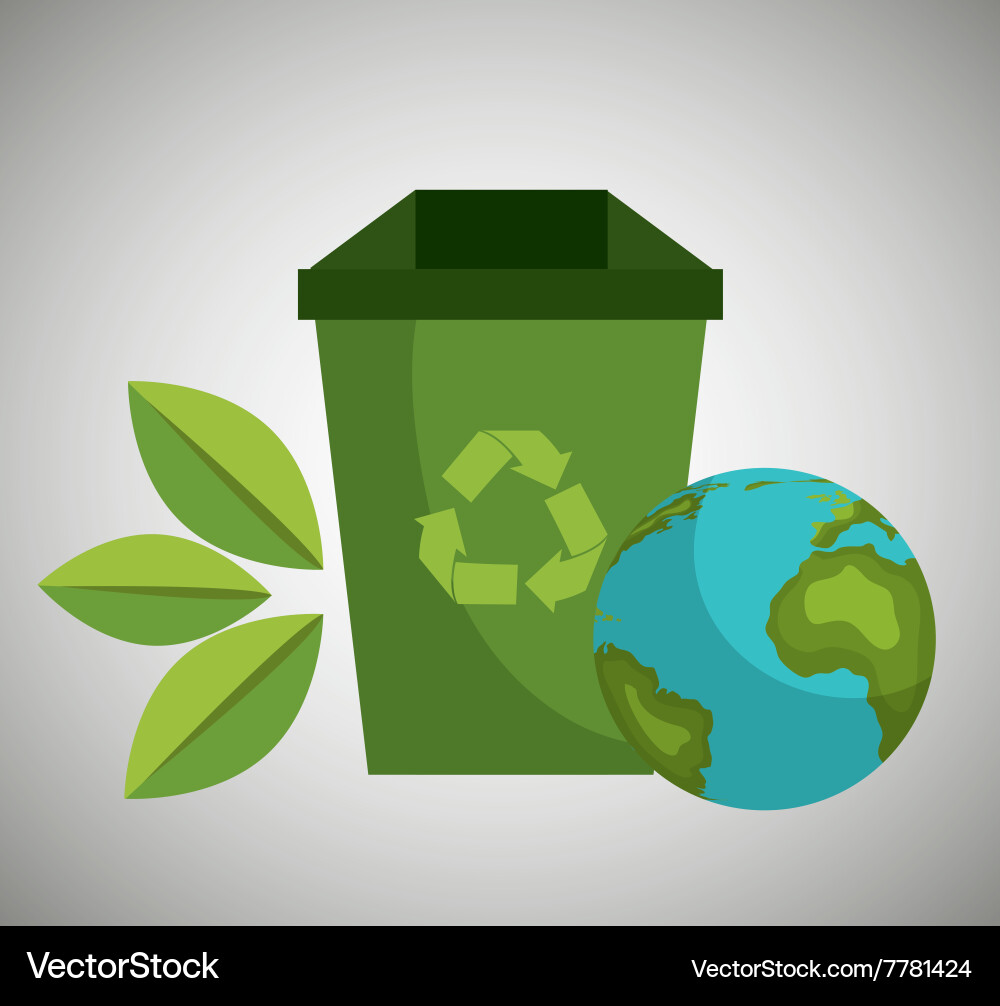 Save the planet design vector image