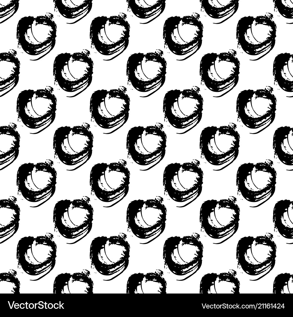 Seamless pattern with brush circle Seamless pattern with brush circle vector image