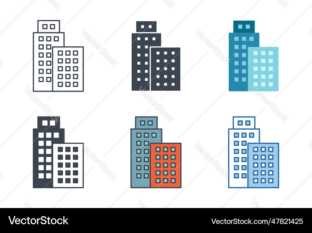 Building icon symbol template for graphic and web Building icon symbol template for graphic and web Vector Image