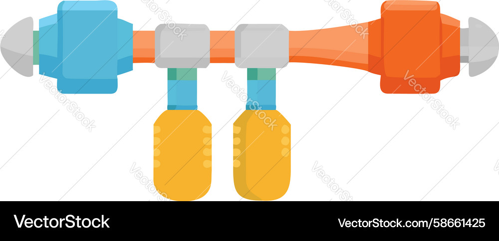 Coding Workstation - Dual Monitor Setup Vector Image