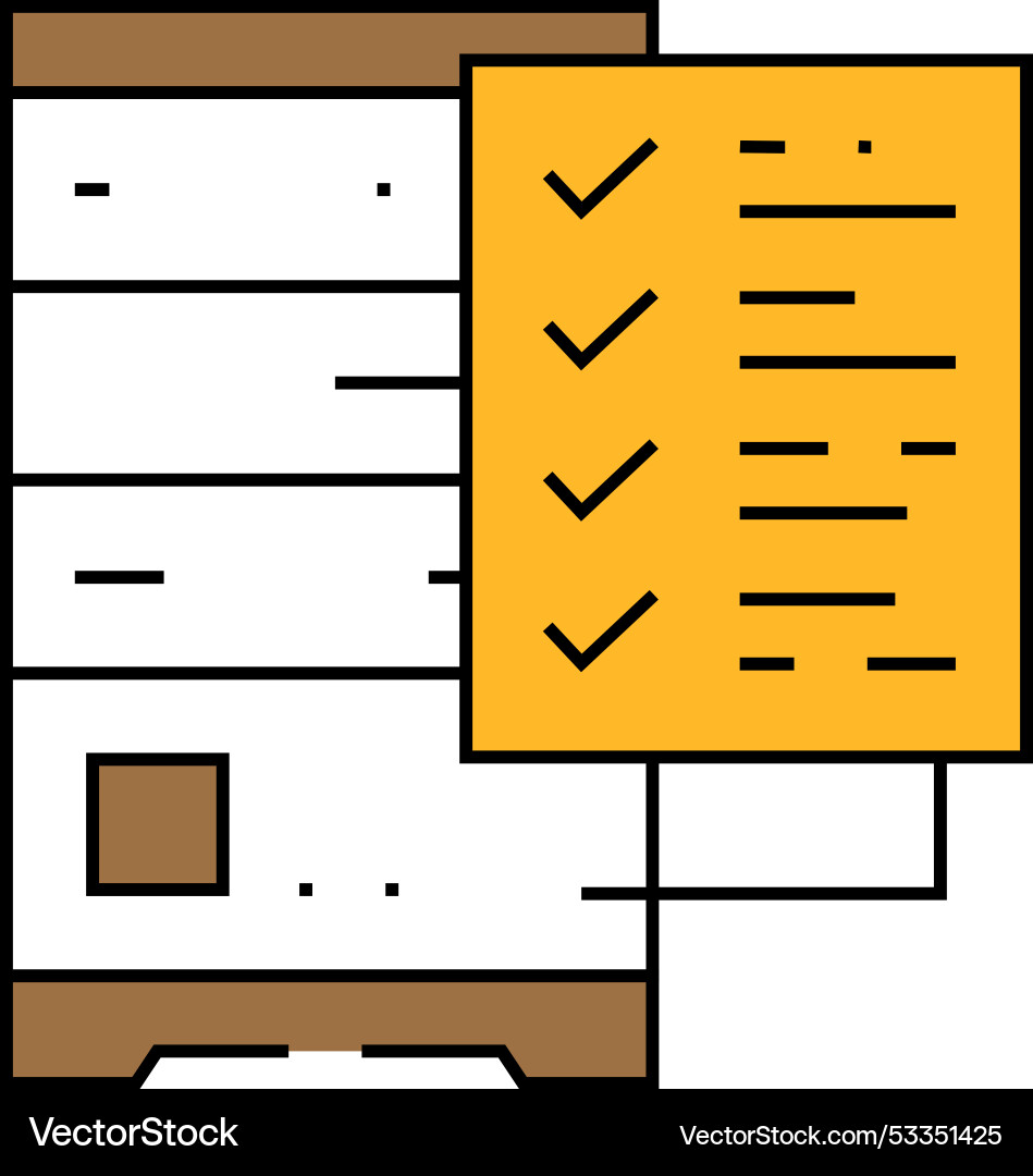 Data validation database icon color Vector Image