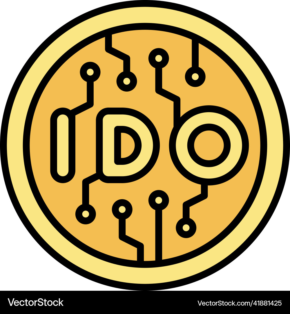 Initial dex offering icon crypto related – Royalty-Free Vector | VectorStock