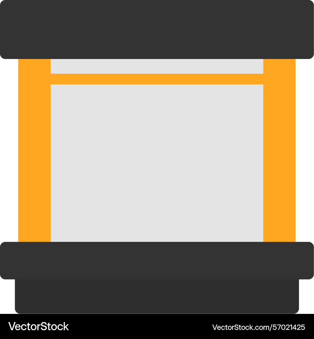 Loading dock flat style icon design vector image