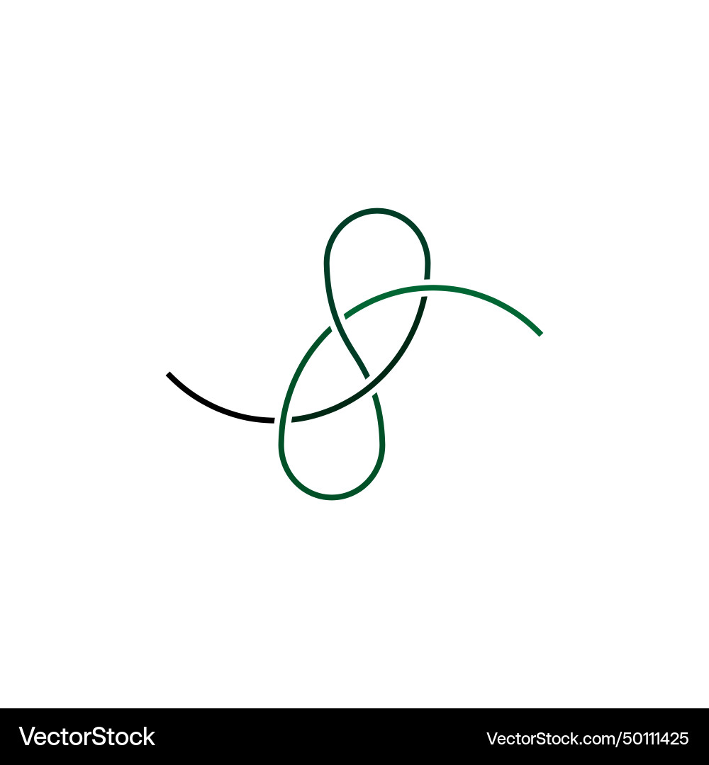 Rope knot logo infinity icon design – Royalty-Free Vector | VectorStock, image size:1000x1080