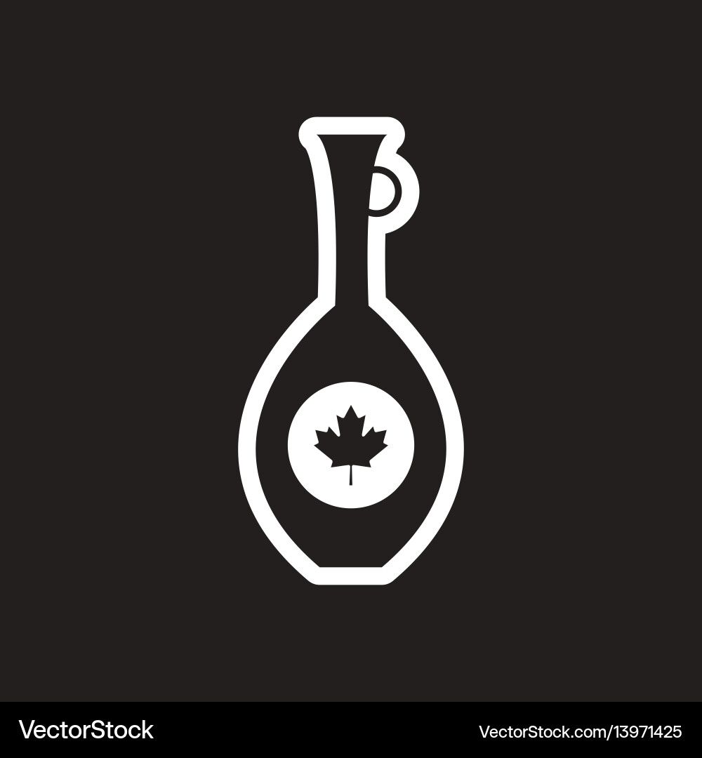 Stilvolle schwarze und weiße Ikone canadian Pitcher Stilvolle schwarze und weiße Ikone canadian Pitcher vektorbild