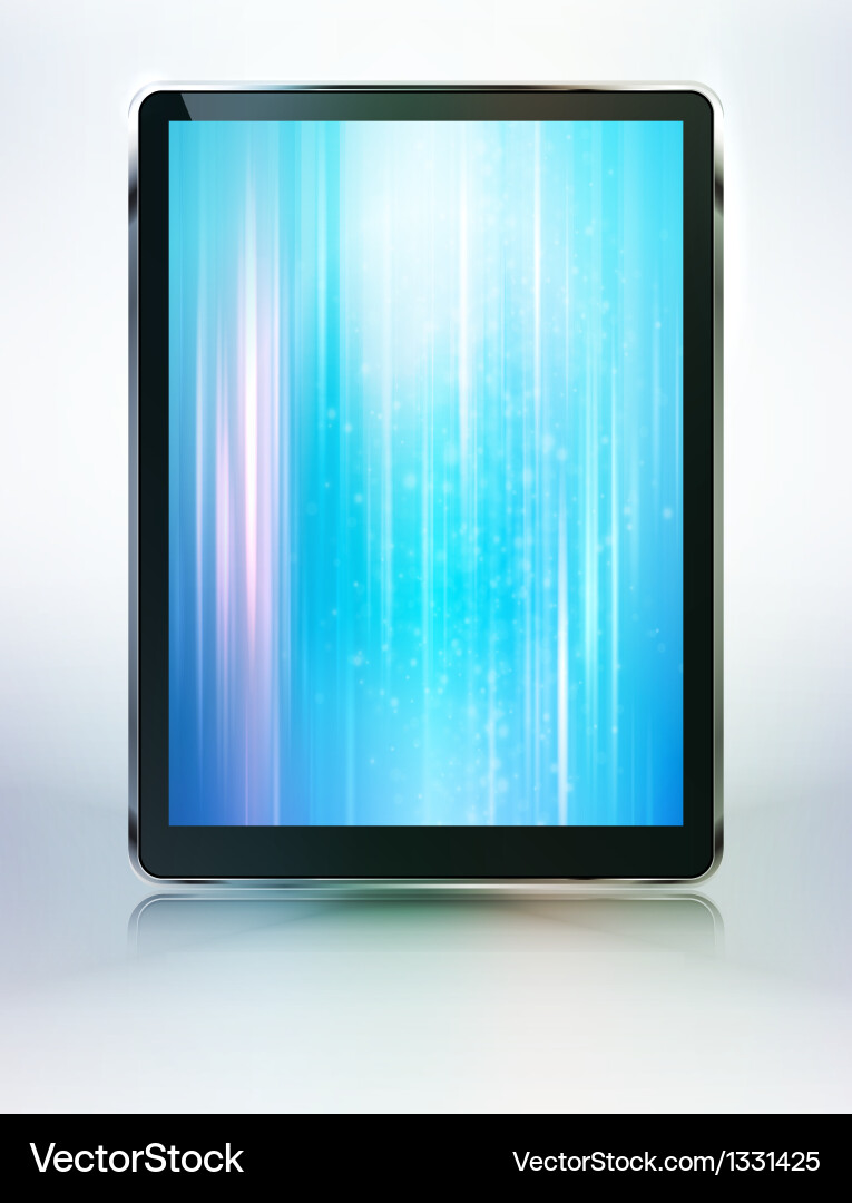 Tablet computer abstract background vector image