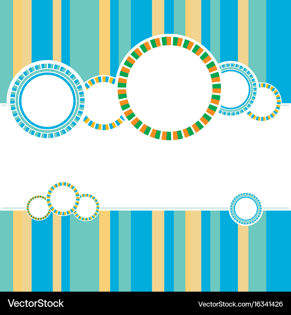 Abstract color background with circles vector image