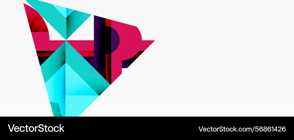 Abstract geometric shapes overlap creating Abstract geometric shapes overlap creating Vector Image