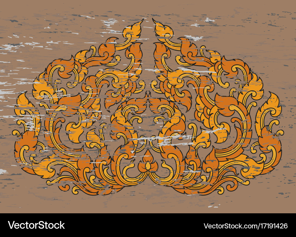 Art pattern on a gray background Vector Image