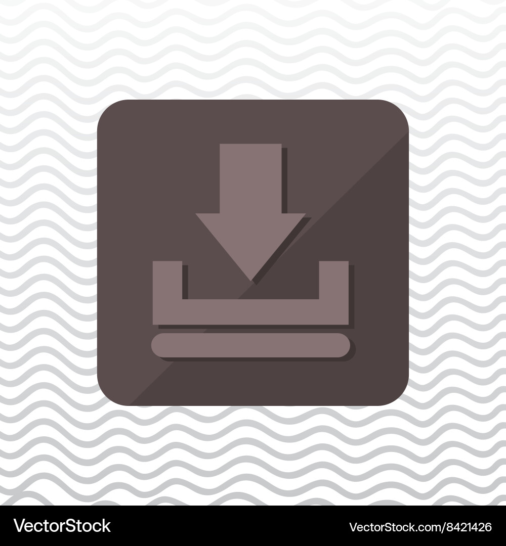 Button mobile application design vector image