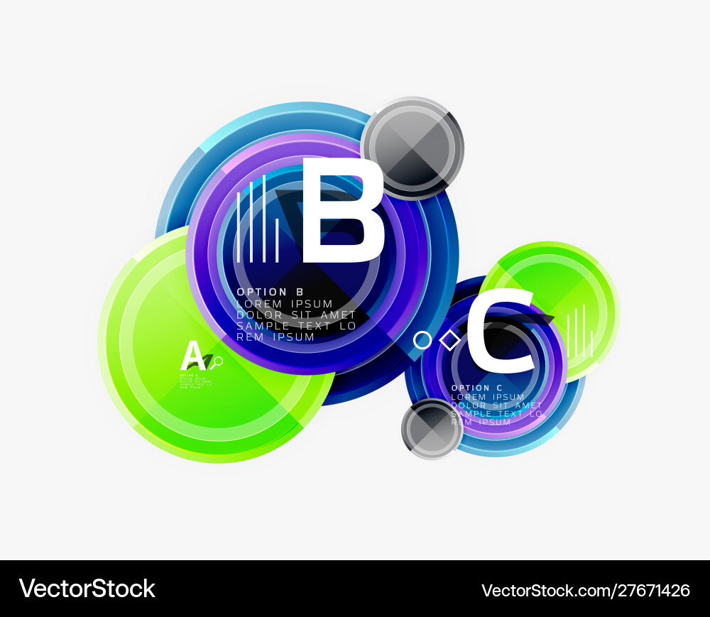 Circular pattern abstract circles composition Circular pattern abstract circles composition Vector Image