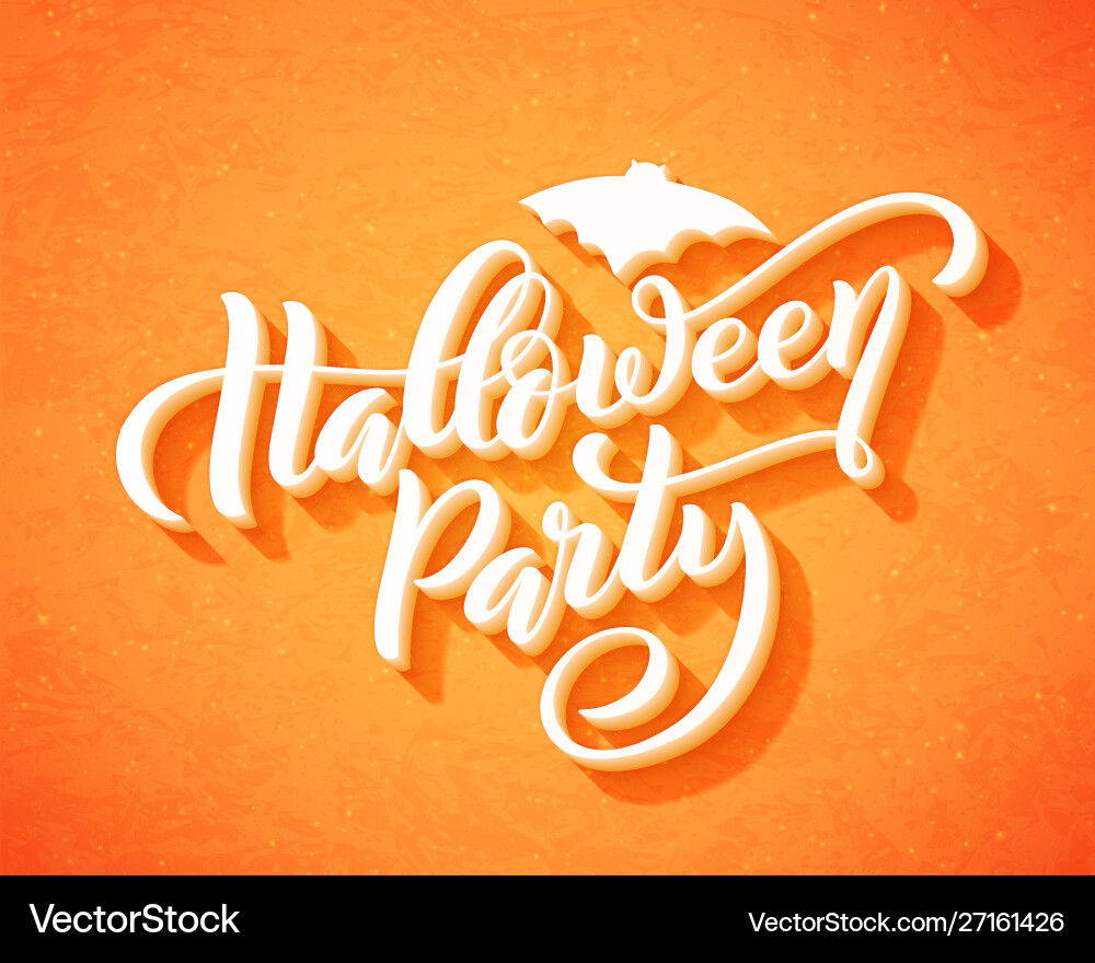 Happy halloween party hand drawn creative Happy halloween party hand drawn creative vector image