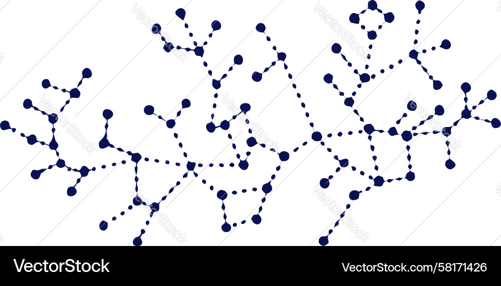 Intricate Node Network Concept Vector Image