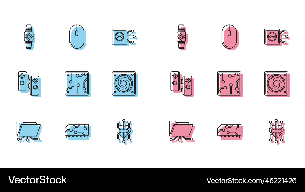 Set line folder and lock ram random access Set line folder and lock ram random access vector image
