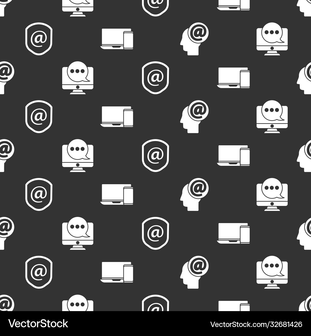 Set mail and e-mail chat messages notification Set mail and e-mail chat messages notification vector image