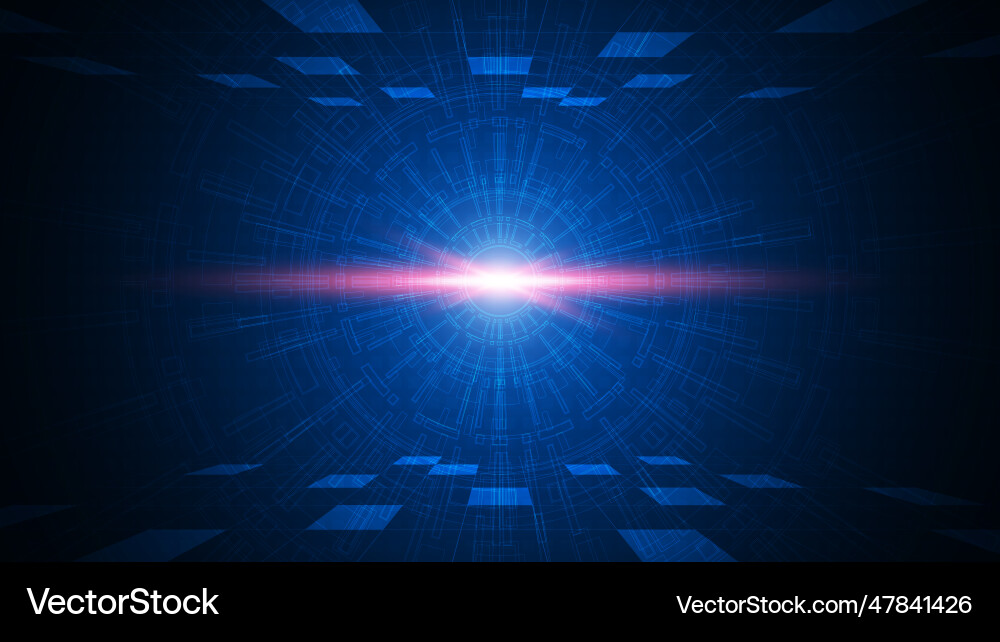 Technology background with hi-tech digital data vector image