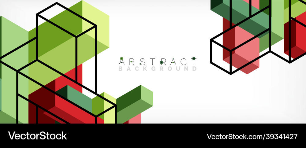 Abstract background 3d cubes cubic elements Abstract background 3d cubes cubic elements vector image