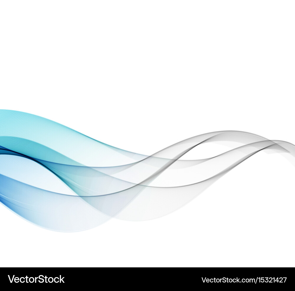 Abstract background blue wavy Vector Image