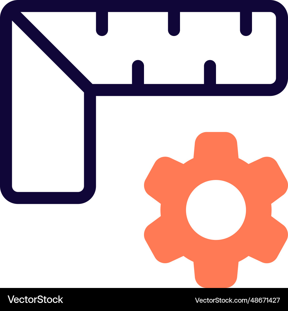 Finalized the setting of measures in ruler vector image