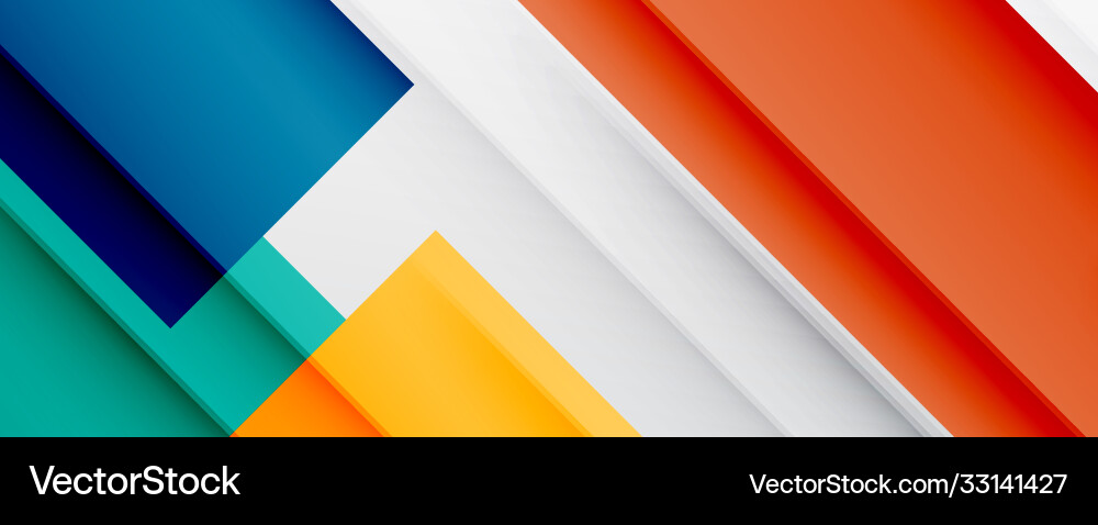 Geometric abstract backgrounds with shadow lines Vector Image