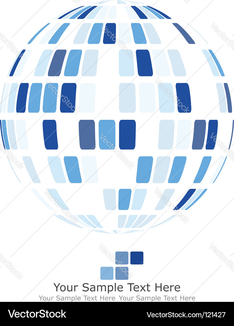 Geometric Blocks Background vector image