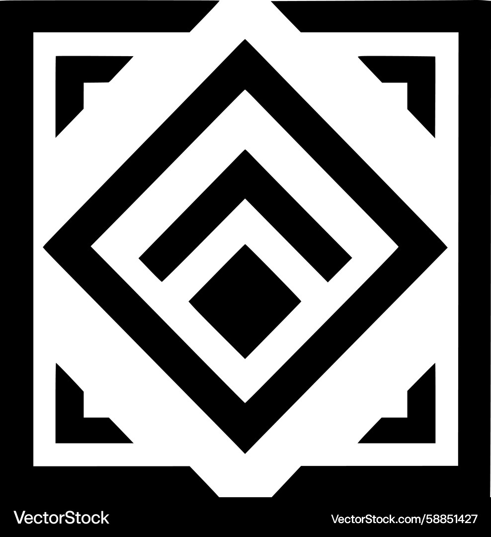 Interlocking Square Pattern Vector Image