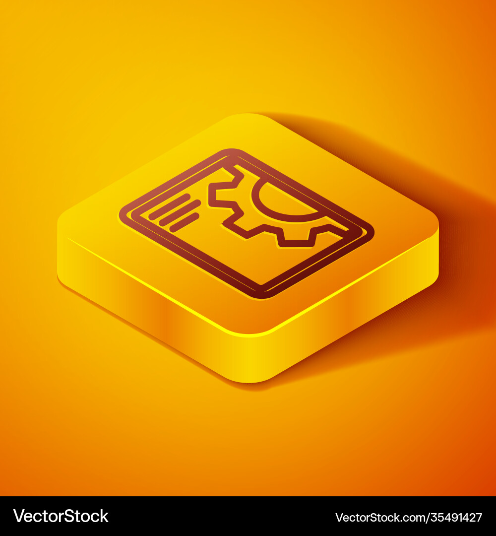 Isometric line software web development Isometric line software web development vector image