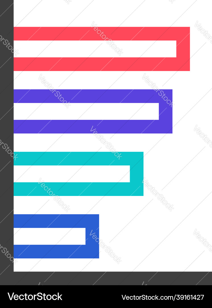 Minimal graph on a white background vector image