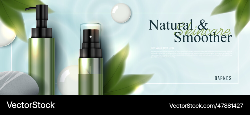Moisture and refreshing vitamin e skincare Moisture and refreshing vitamin e skincare vector image