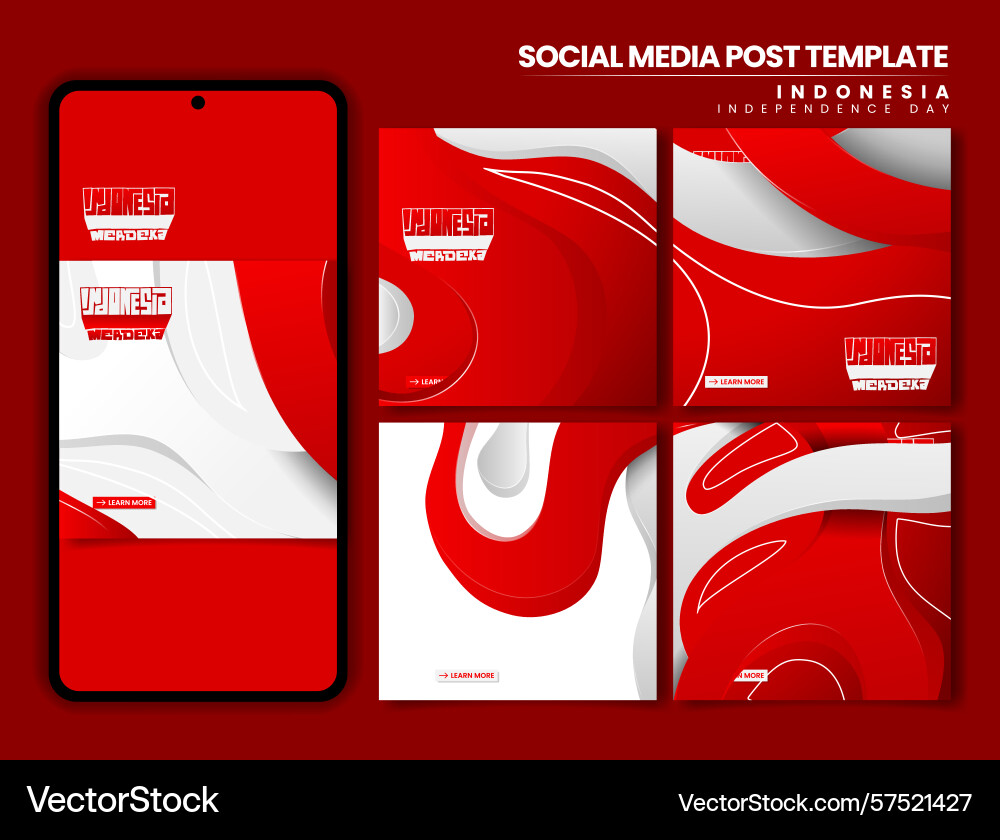 Set of carousel post with waving shape in 3d Vector Image