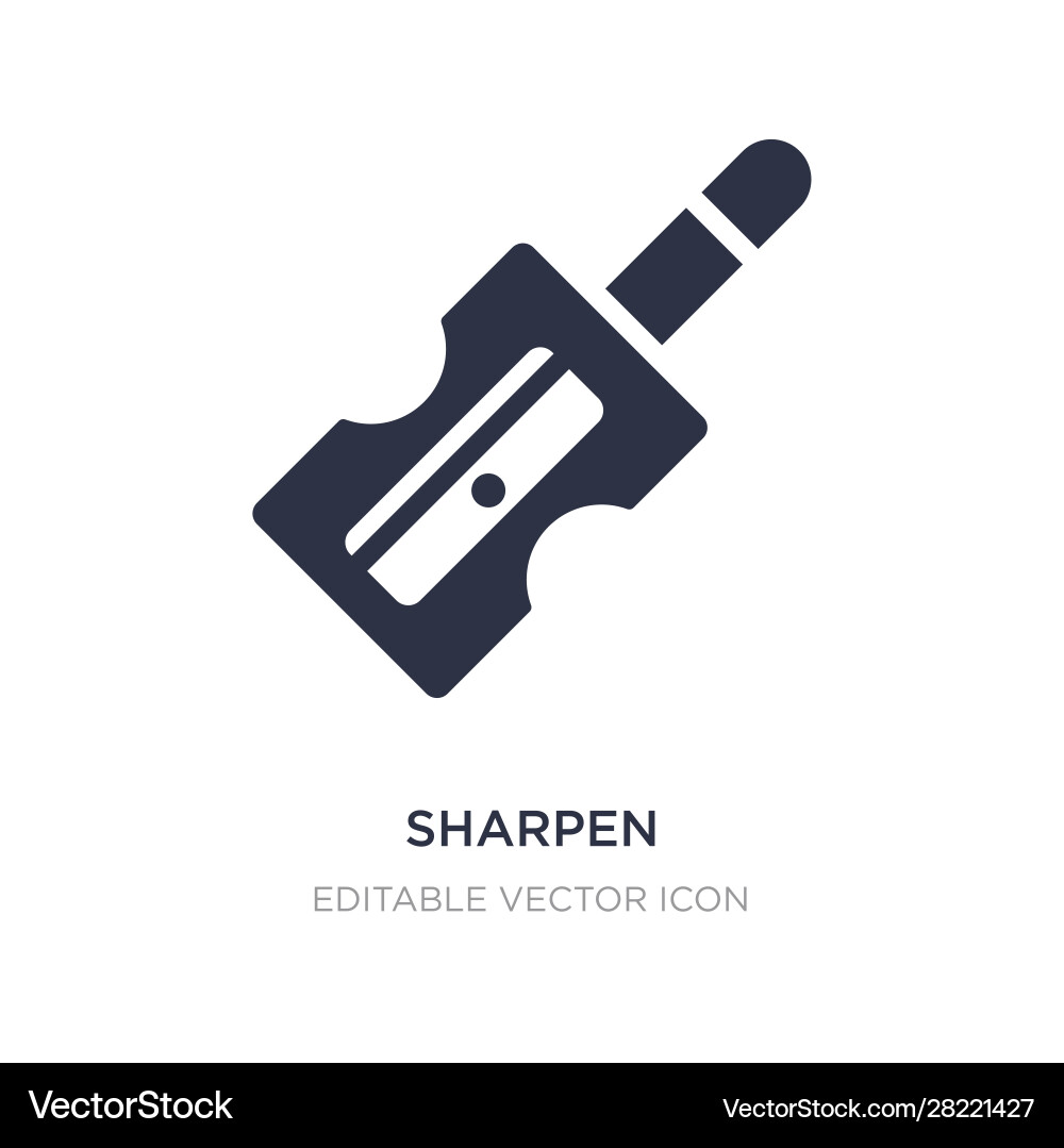 Sharpen icon on white background simple element Sharpen icon on white background simple element vector image