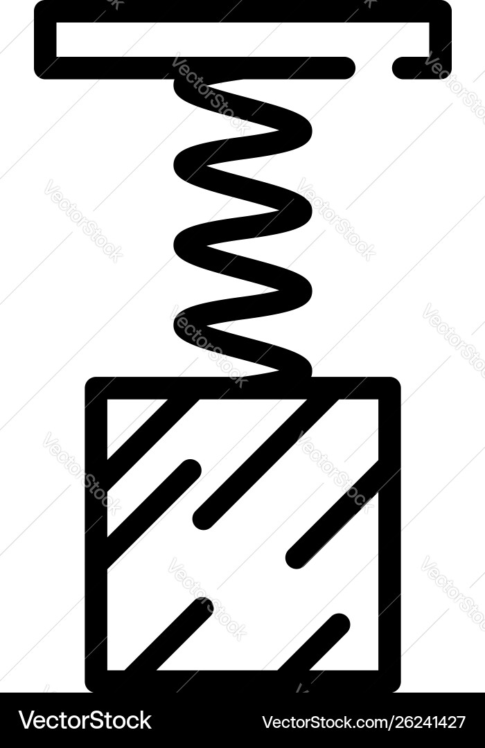Spring force icon outline style Spring force icon outline style vector image