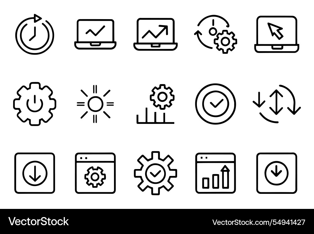 Update upgrade progress bar related editable vector image