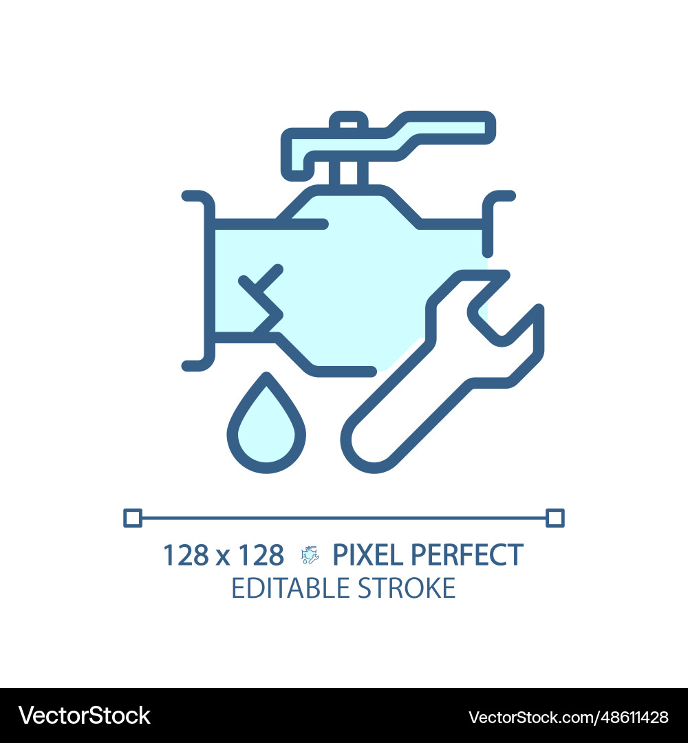 2d customizable thin linear blue pipeline leakage 2d customizable thin linear blue pipeline leakage vector image