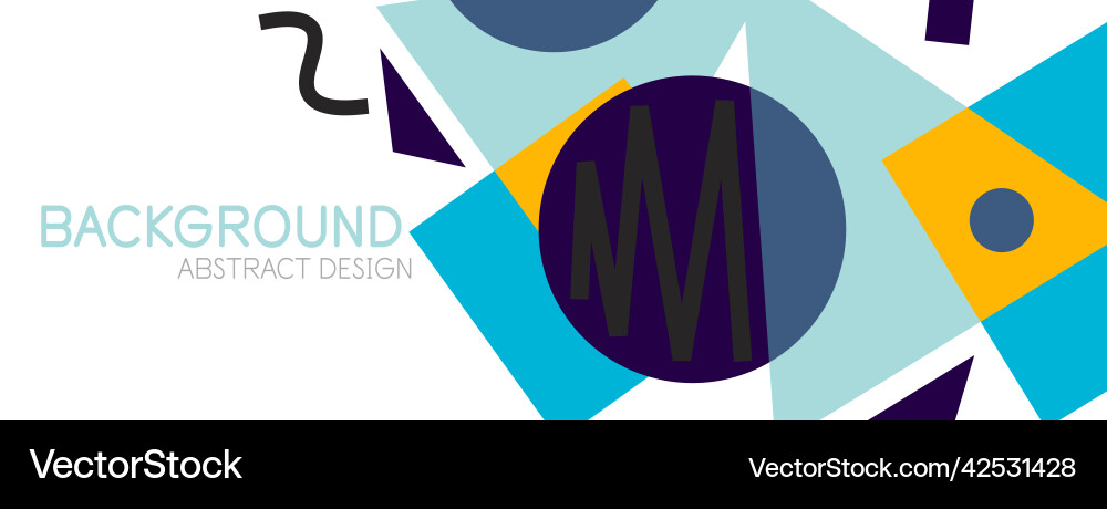 Abstract background blocks lines triangles Vector Image