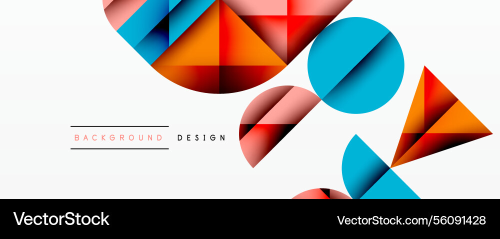 Abstract geometric pattern with intersecting Vector Image